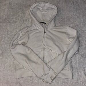 Brandy Melville white “Crystal Hoodie” worn a few times (about 4times)